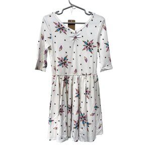 Dot Dot Smile White Ice Cream Cones Swimmers Stars LLR Girls Ballet Dress 5/6